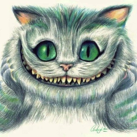 Чеширский кот из алисы в стране чудес рисунки