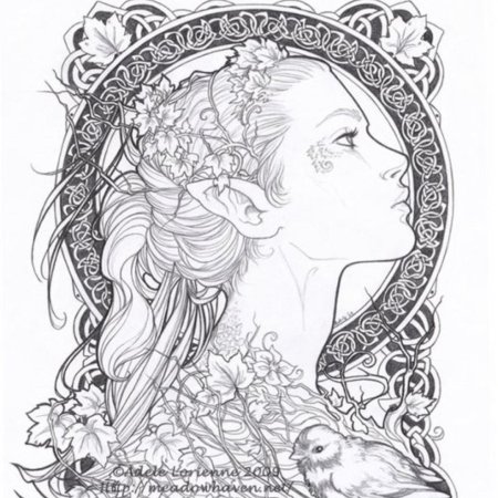 Раскраски в стиле фэнтези