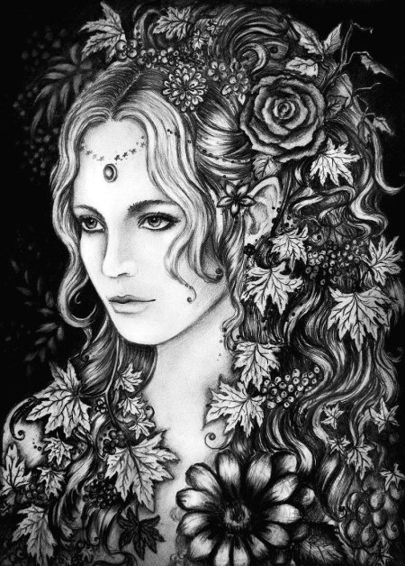 Портрет девушки Графика