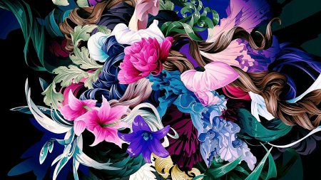 Красивые цветы арт