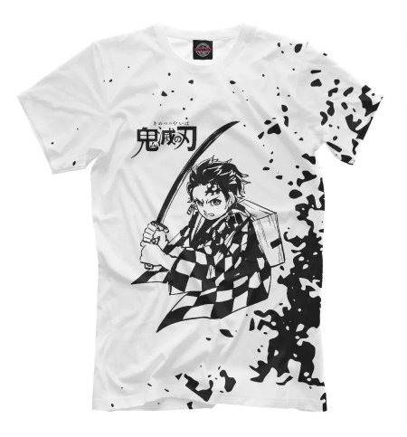 Футболка с принтом клинок рассекающий демонов