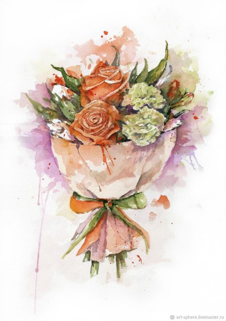 Букет "акварель"