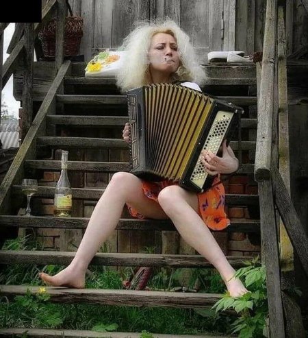 Девушка с аккордеоном