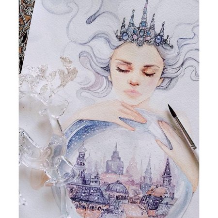 Принцесса акварель