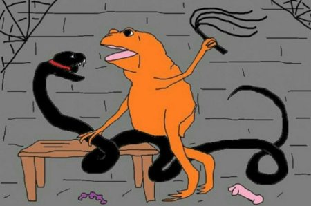 Сношала жаба гадюку
