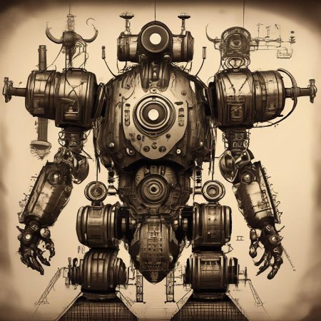 Стимпанк робот