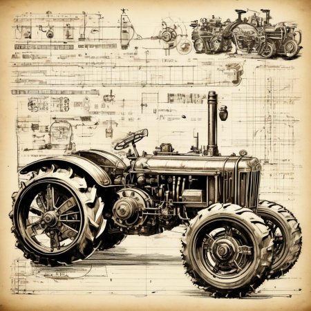 Старинные трактора