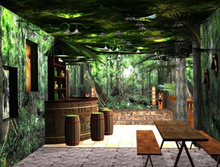 Интерьер в стиле джунгли