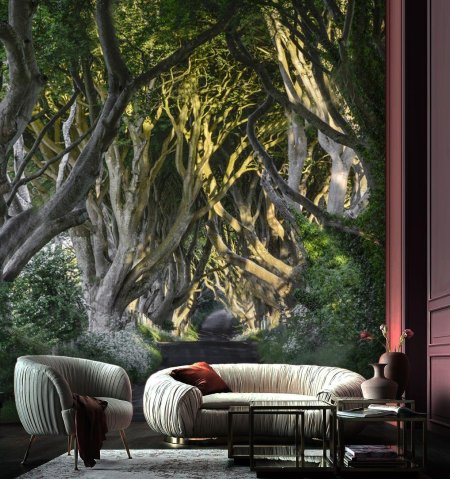 Лес в интерьере