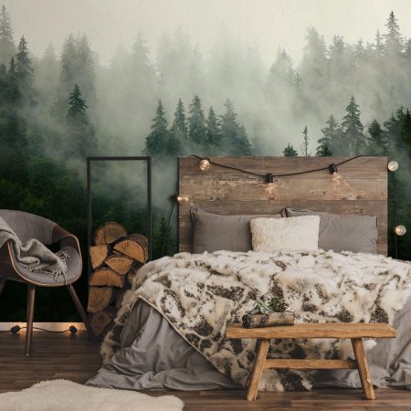 Спальня с лесом