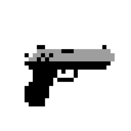 Пиксельный Глок 17