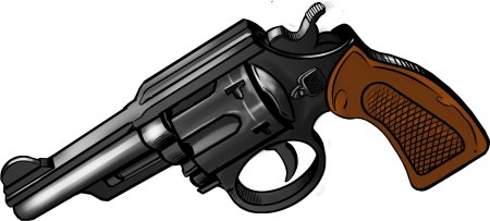 Мультяшный револьвер