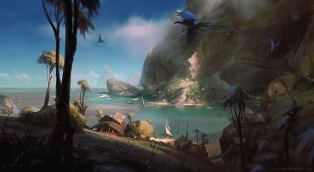 Тропический остров арт