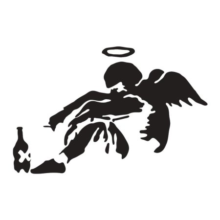 Трафаретное граффити Бэнкси