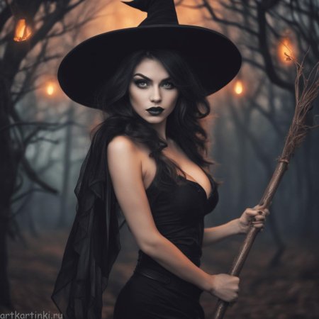 Ведьма с яблоком