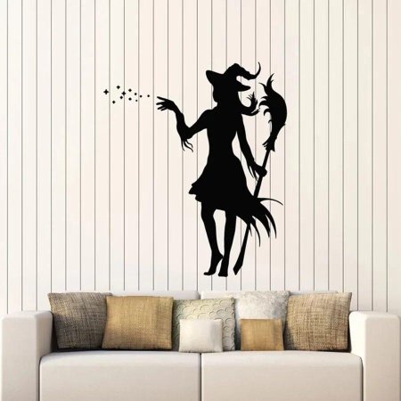 Наклейка на стены \ ведьмочка\