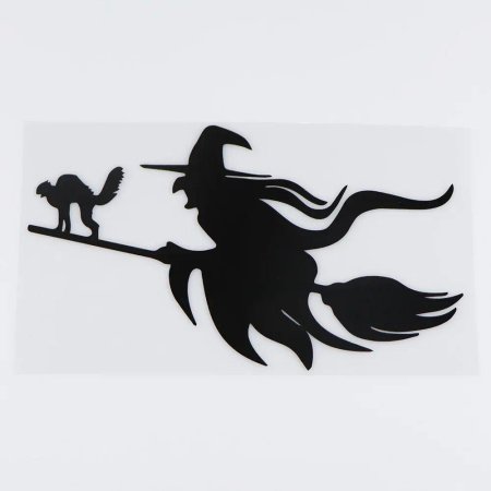 Трафарет ведьмы на Хэллоуин