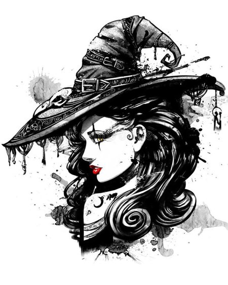 Ведьма эскиз