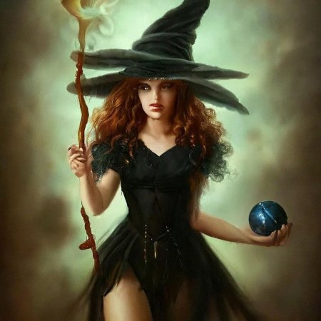 Ведьма с шаром