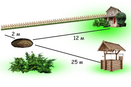 Компостная яма от забора соседа