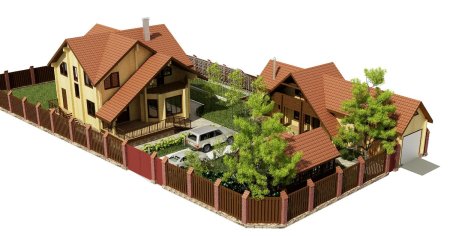 Участок 10 соток планировка дом баня гараж