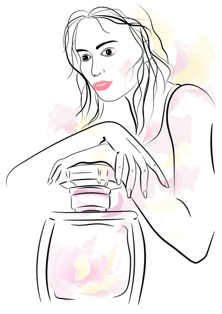 Девушка с духами