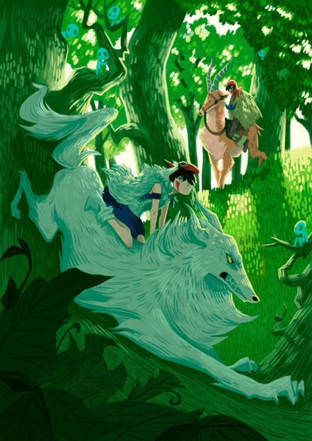 Принцесса Мононоке Бог леса