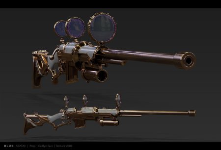 Стимпанк снайперская винтовка арт