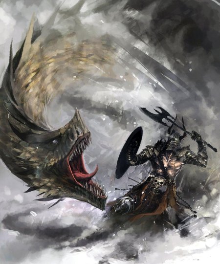 Морской орк дракон