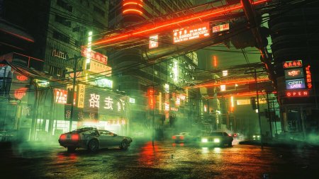 Токио улица Cyberpunk