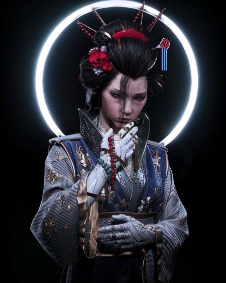 Киберпанк 2077 гейша