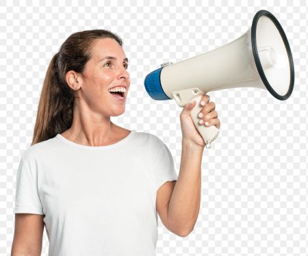 Человек с мегафоном