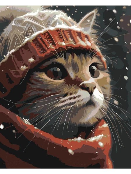 Котики в шапках