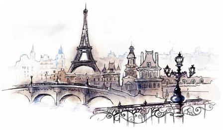 Стилизованный городской пейзаж