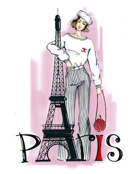 Фэшн иллюстрации известных художников