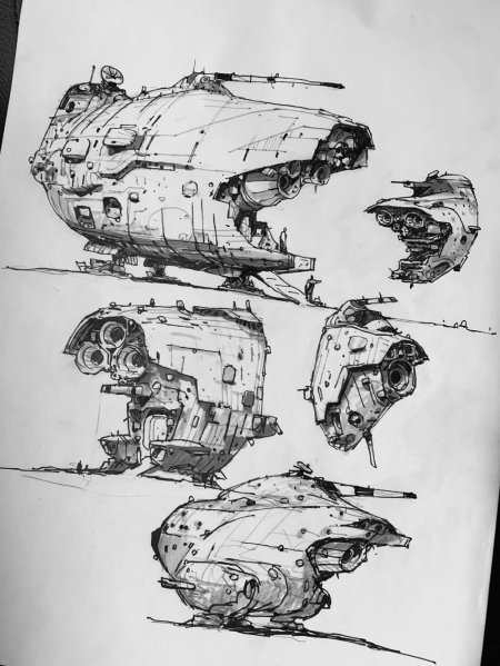 Космический корабль скетч