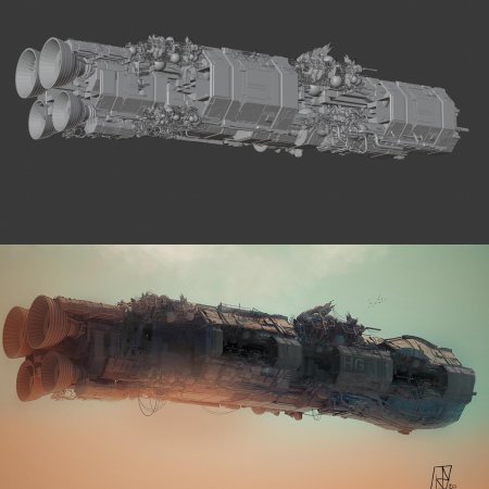 Blender 3d концепт прибор