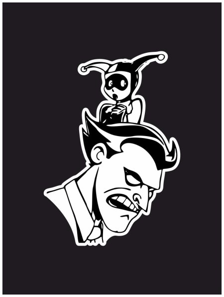 Наклейка Джокер на автомобиль