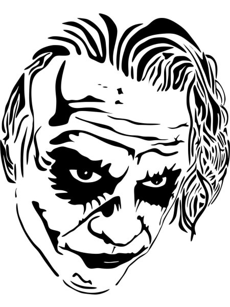 Джокер силуэт