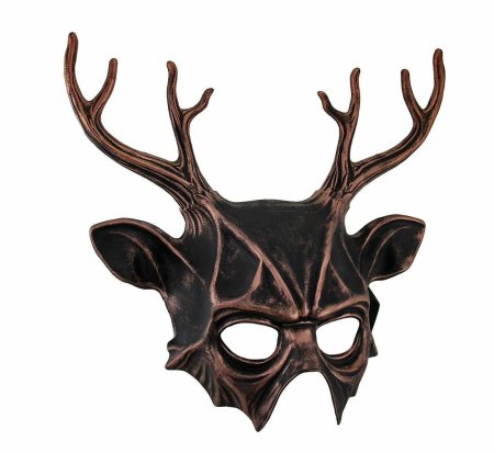 Маска с оленьими рогами