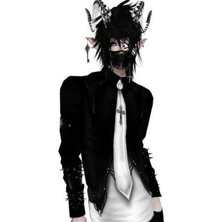 Аниме парень в костюме