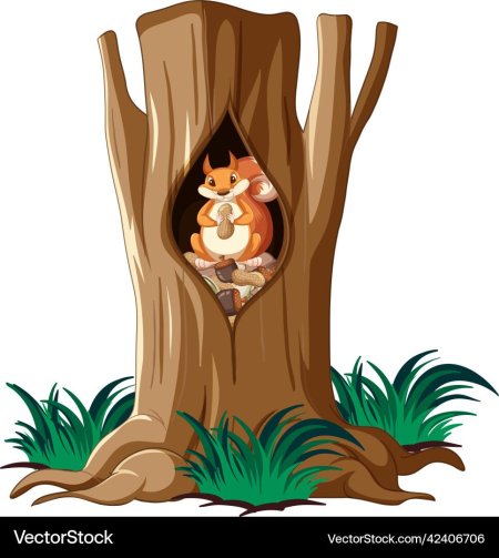 Дупло картинка для детей на прозрачном фоне