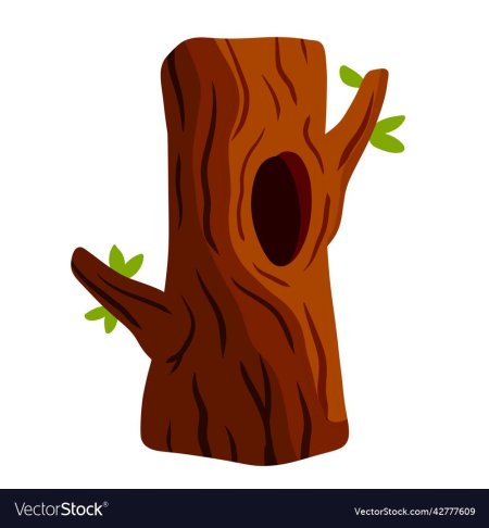 Осеннее дерево с дуплом