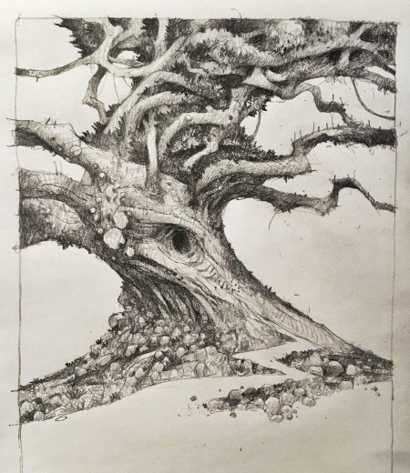 Фантастическое дерево Графика