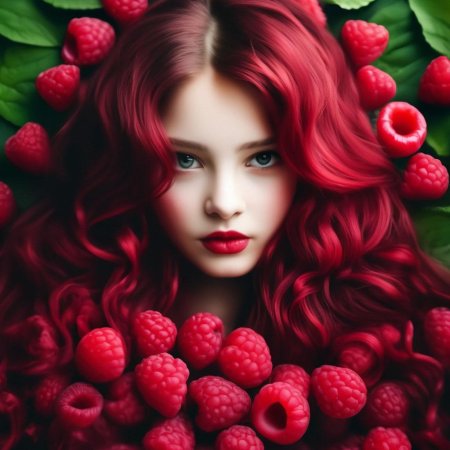 Малиновая девушка