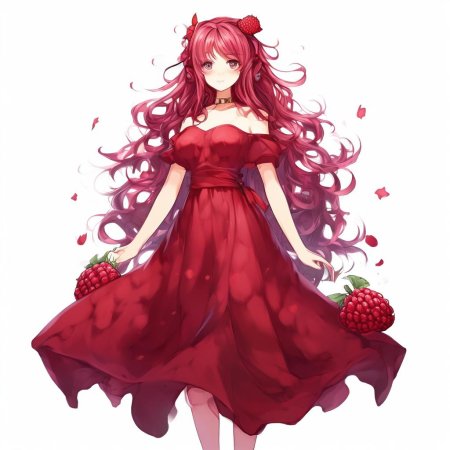 Малиновое платье