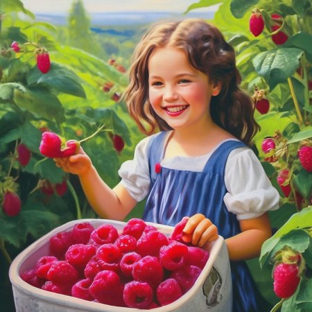 Девочка с ягодами