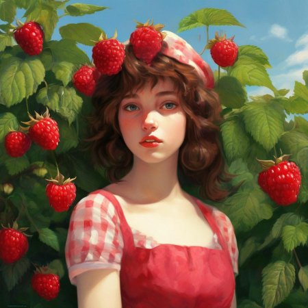 Малиновая девушка