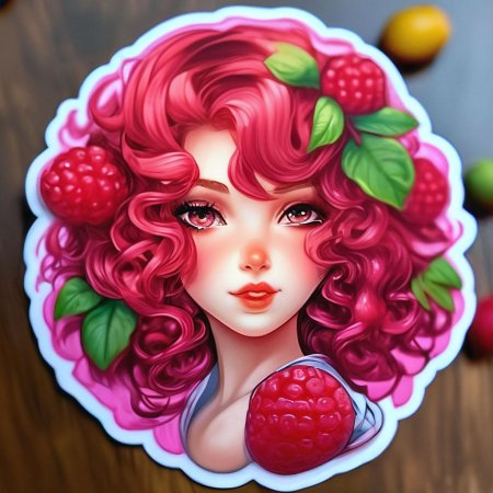 Малиновая девушка