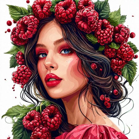 Графика девушка